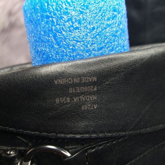 Coach Madalia Riding Boots Womens Size 6.5 B Black Tall Knee Leather Pull On - Picture 7 of 10